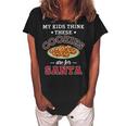 My Kids Think These Cookies Are For Santa 100 Trending Shirt Women's Loosen Crew Neck Short Sleeve T-Shirt Black