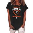 Pi Day Math Gift For Pregnancy Announcement Baby Shower Mom Women's Loosen Crew Neck Short Sleeve T-Shirt Black