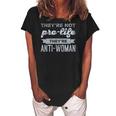 Pro Choice Reproductive Rights - Womens March - Feminist Women's Loosen Crew Neck Short Sleeve T-Shirt Black