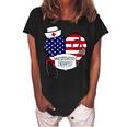 Respiratory Therapist Love America 4Th Of July For Nurse Dad Women's Loosen Crew Neck Short Sleeve T-Shirt Black