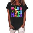 Welcome Back To School Kinders 486 Shirt Women's Loosen Crew Neck Short Sleeve T-Shirt Black