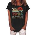 Womens 28 Years Old Birthday Vintage 1994 28Th Birthday Women's Loosen Crew Neck Short Sleeve T-Shirt Black