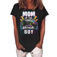Womens Mom Of The Birthday Boy Matching Video Gamer Birthday Party V3 Women's Loosen Crew Neck Short Sleeve T-Shirt Black