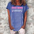 Cheer Mama Cheermom Women Cheerleader Mom V2 Women's Loosen Crew Neck Short Sleeve T-Shirt Blue