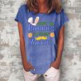 Forget The Bunnies Im Chasing Hunnies Funny Boys Easter Gift Women's Loosen Crew Neck Short Sleeve T-Shirt Blue