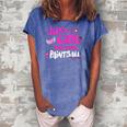 Just A Girl Who Loves Paintball Women's Loosen Crew Neck Short Sleeve T-Shirt Blue