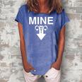 Mine Arrow With Uterus Pro Choice Womens Rights Women's Loosen Crew Neck Short Sleeve T-Shirt Blue