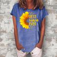 Nani Grandma Gift Best Nani Ever Women's Loosen Crew Neck Short Sleeve T-Shirt Blue