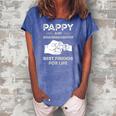 Pappy And Granddaughter Best Friends For Life Matching Women's Loosen Crew Neck Short Sleeve T-Shirt Blue