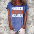 Womens Enough End Gun Violence Wear Orange Anti Violence Women's Loosen Crew Neck Short Sleeve T-Shirt Blue