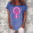 Womens Rights Are Human Rights Pro Choice Women's Loosen Crew Neck Short Sleeve T-Shirt Blue
