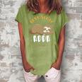 Adda Grandpa Gift Best Sloth Adda Ever Women's Loosen Crew Neck Short Sleeve T-Shirt Green