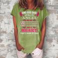Angel Name Gift And God Said Let There Be Angel Women's Loosen Crew Neck Short Sleeve T-Shirt Green