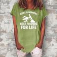 Aunt And Nephew Best Friends For Life Family Women's Loosen Crew Neck Short Sleeve T-Shirt Green