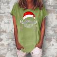 Believe Christmas Santa Mustache With Ornaments - Believe Women's Loosen Crew Neck Short Sleeve T-Shirt Green