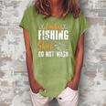 Funny Lucky Fishing Pole Graphic For Women And Men Fishermen Women's Loosen Crew Neck Short Sleeve T-Shirt Green
