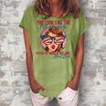 Funny You Look Like The 4Th Of July Makes Me Want A Hot Dog Women's Loosen Crew Neck Short Sleeve T-Shirt Green