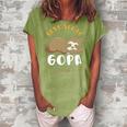 Gopa Grandpa Gift Best Sloth Gopa Ever Women's Loosen Crew Neck Short Sleeve T-Shirt Green