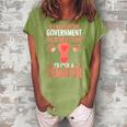 Government In My Uterus Feminist Reproductive Women Rights Women's Loosen Crew Neck Short Sleeve T-Shirt Green