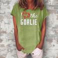Heart The Goalie Lacrosse Mom Lax For Women Boys Girls Team Women's Loosen Crew Neck Short Sleeve T-Shirt Green