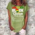 Junenth Womens Black Queen Nutritional Facts 4Th Of July Women's Loosen Crew Neck Short Sleeve T-Shirt Green