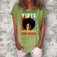 Juneteenth Vibes Only Black Girl Magic Tshirt Women's Loosen Crew Neck Short Sleeve T-Shirt Green