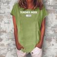 Last Day Of School Design For Teachers Women's Loosen Crew Neck Short Sleeve T-Shirt Green