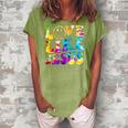 Love Like Jesus Tie Dye Faith Christian Jesus Men Women Kid Women's Loosen Crew Neck Short Sleeve T-Shirt Green
