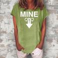 Mine Arrow With Uterus Pro Choice Womens Rights Women's Loosen Crew Neck Short Sleeve T-Shirt Green
