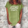 Mini Doodle Mom Miniature Goldendoodle Labradoodle Gift Women's Loosen Crew Neck Short Sleeve T-Shirt Green