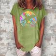 Mommysaurus Dinosaur Vintage Retro 4 Kids Lover Gift Women's Loosen Crew Neck Short Sleeve T-Shirt Green