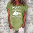 Pappy And Granddaughter Best Friends For Life Matching Women's Loosen Crew Neck Short Sleeve T-Shirt Green