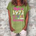 Womens 50 Year Of Being Awesome Made In 1972 Birthday Gifts Vintage Women's Loosen Crew Neck Short Sleeve T-Shirt Green