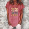50Th Birthday Born In 1972 Vintage 50 Retro Bday Gift Women's Loosen Crew Neck Short Sleeve T-Shirt Watermelon