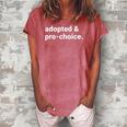 Adopted And Pro Choice Womens Rights Women's Loosen Crew Neck Short Sleeve T-Shirt Watermelon