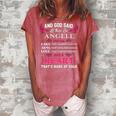 Angele Name Gift And God Said Let There Be Angele Women's Loosen Crew Neck Short Sleeve T-Shirt Watermelon