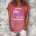 Cochlear Implant Support Proud Mom Hearing Loss Awareness Women's Loosen Crew Neck Short Sleeve T-Shirt Watermelon