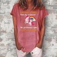Funny Unicorn Kind Rainbow Graphic Plus Size Women's Loosen Crew Neck Short Sleeve T-Shirt Watermelon