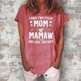 I Have Two Titles Mom And Mamaw Mothers Day Gifts Women's Loosen Crew Neck Short Sleeve T-Shirt Watermelon