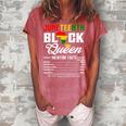 Junenth Womens Black Queen Nutritional Facts 4Th Of July Women's Loosen Crew Neck Short Sleeve T-Shirt Watermelon