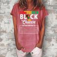 Junenth Womens Black Queen Nutritional Facts Freedom Day Women's Loosen Crew Neck Short Sleeve T-Shirt Watermelon