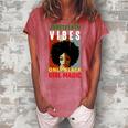 Juneteenth Vibes Only Black Girl Magic Tshirt Women's Loosen Crew Neck Short Sleeve T-Shirt Watermelon