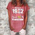 Made 1962 Floral 60 Years Old Family 60Th Birthday 60 Years Women's Loosen Crew Neck Short Sleeve T-Shirt Watermelon