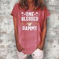 One Blessed Gammy Cute Mothers Day Gifts Women's Loosen Crew Neck Short Sleeve T-Shirt Watermelon