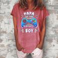 Video Game Birthday Party Papa Of The Birthday Boy Matching Women's Loosen Crew Neck Short Sleeve T-Shirt Watermelon