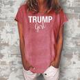 Women For Trump Girl Maga 2024 Gop Pro Republican Gifts Women's Loosen Crew Neck Short Sleeve T-Shirt Watermelon
