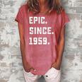 Womens 63Rd Birthday Gift Vintage Epic Since 1959 63 Years Old Women's Loosen Crew Neck Short Sleeve T-Shirt Watermelon