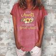 Womens The Best Aunts Get Promoted To Great Aunt New Great Aunt Women's Loosen Crew Neck Short Sleeve T-Shirt Watermelon