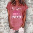Womens This Girl Sells Real Estate Realtor Real Estate Agent Broker Women's Loosen Crew Neck Short Sleeve T-Shirt Watermelon