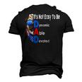4Th Of July Usa American Flag Pug Patriotic Dad Men's 3D T-shirt Back Print Black